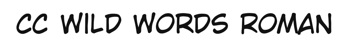 CC Wild Words Roman font preview