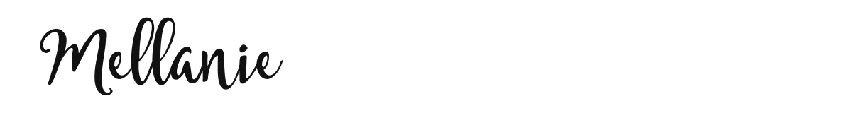 Mellanie font preview