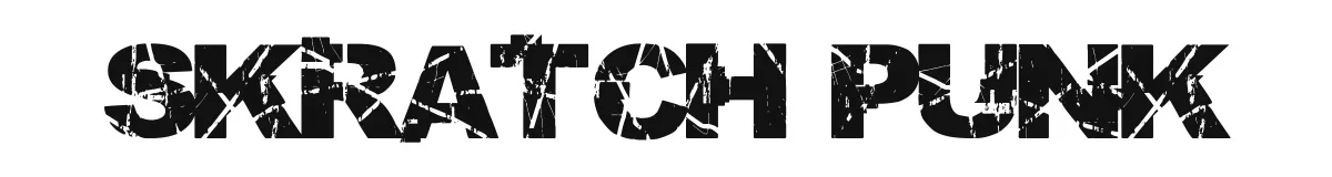 Skratch Punk font preview