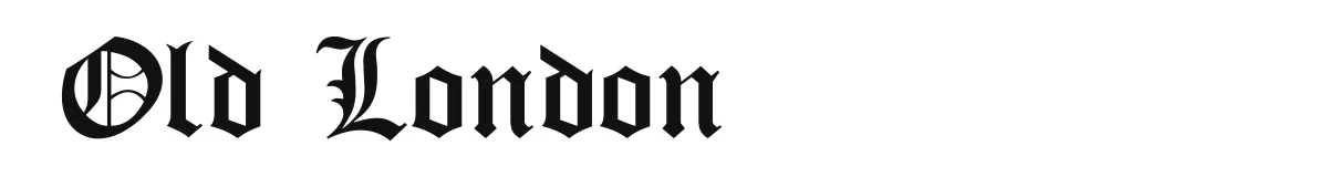 Old London original font preview