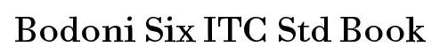 Bodoni Six ITC Std Book original font preview