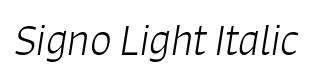 Signo Light Italic