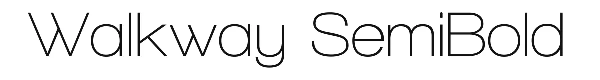 Walkway SemiBold original font preview