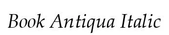 Book Antiqua Italic