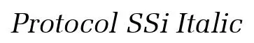 Protocol SSi Italic