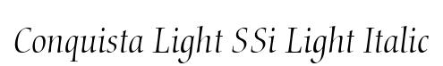 Conquista Light SSi Light Italic