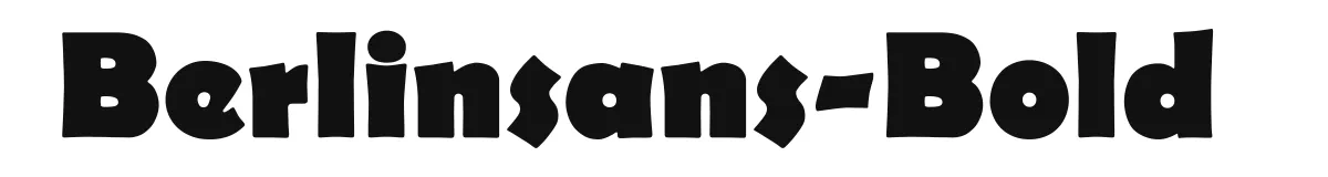 Berlinsans-Bold font preview