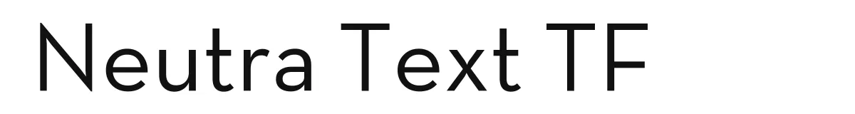 Neutra Text TF font preview
