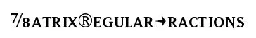 MatrixRegularFractions