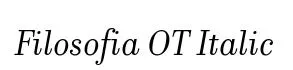 Filosofia OT Italic