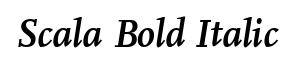 Scala Bold Italic