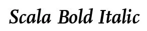 Scala Bold Italic