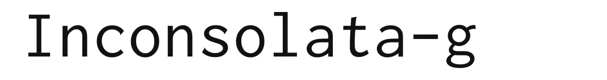 Inconsolata-g font preview