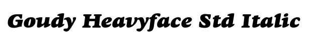 Goudy Heavyface Std Italic