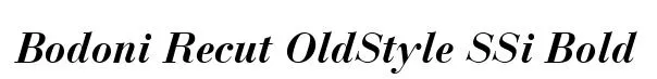 Bodoni Recut OldStyle SSi Bold