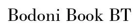 Bodoni Book BT