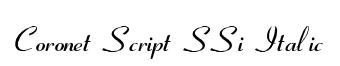 Coronet Script SSi Italic