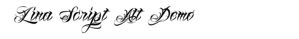 Lina Script Alt Demo font preview