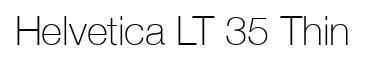 Helvetica LT 35 Thin