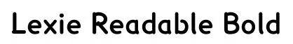 Lexie Readable Bold font preview