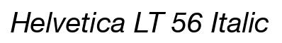 Helvetica LT 56 Italic