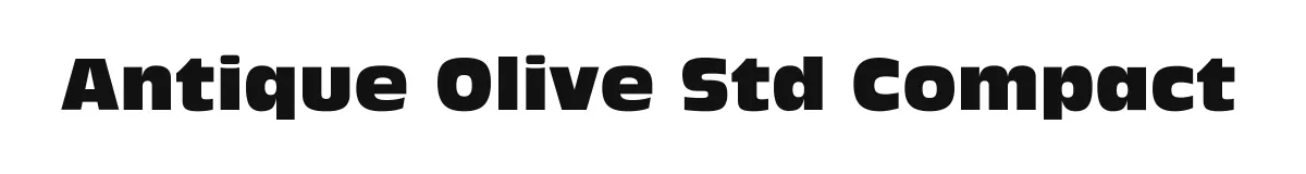 Antique Olive Std Compact original font preview