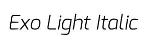 Exo Light Italic