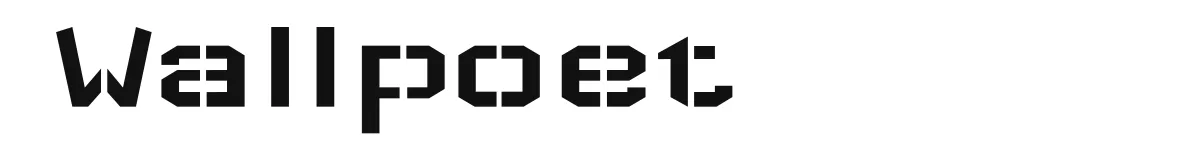 Wallpoet original font preview