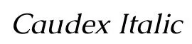 Caudex Italic