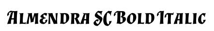Almendra SC Bold Italic