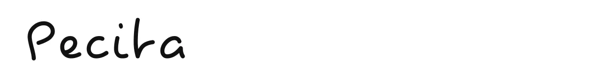 Pecita original font preview