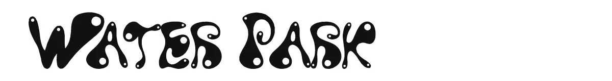 Water Park font preview