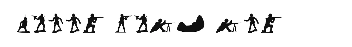 Green Army Men original font preview