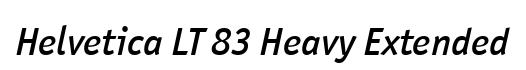 Helvetica LT 83 Heavy Extended