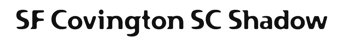 SF Covington SC Shadow font preview