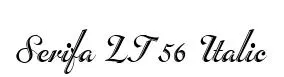 Serifa LT 56 Italic