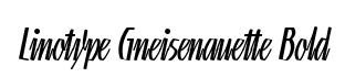 Linotype Gneisenauette Bold