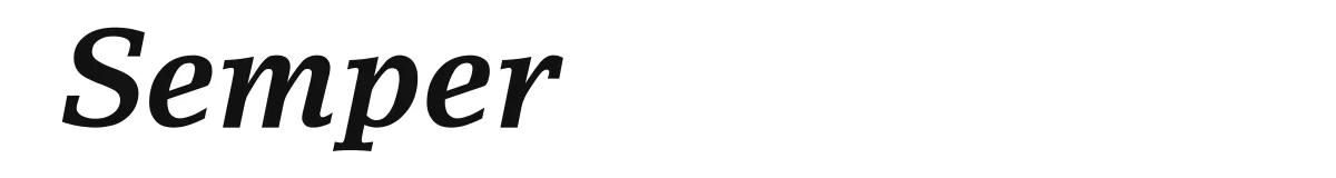 Semper original font preview