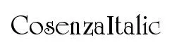 CosenzaItalic