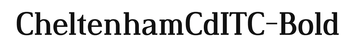 CheltenhamCdITC-Bold font preview