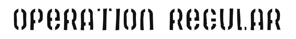Operation Regular font preview