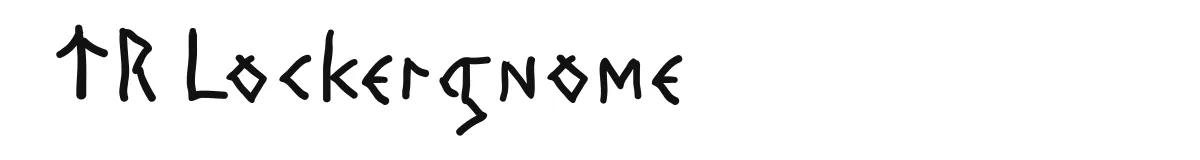 TR Lockergnome original font preview