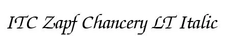 ITC Zapf Chancery LT Italic