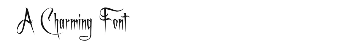A Charming Font font preview