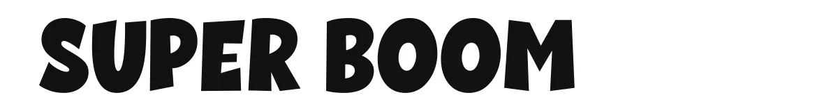Super Boom font preview