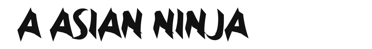 a Asian Ninja font preview
