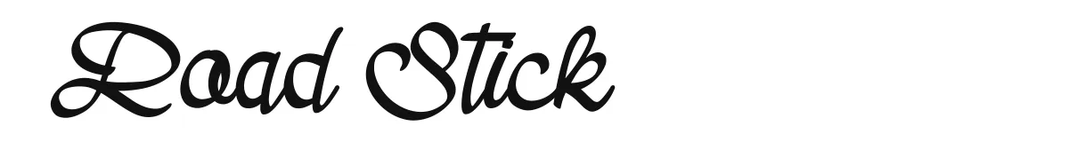 Road Stick font preview