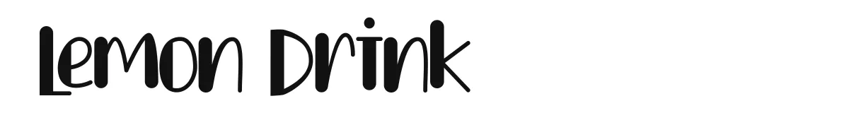 Lemon Drink font preview
