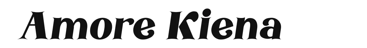 Amore Kiena font preview