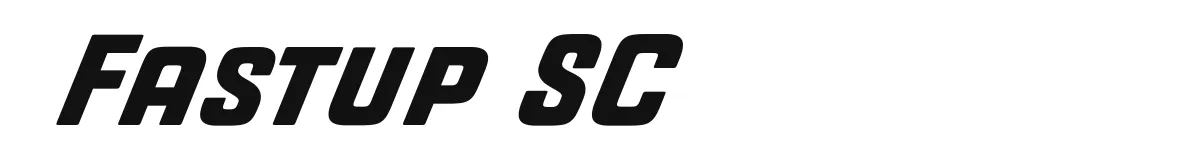 Fastup SC font preview